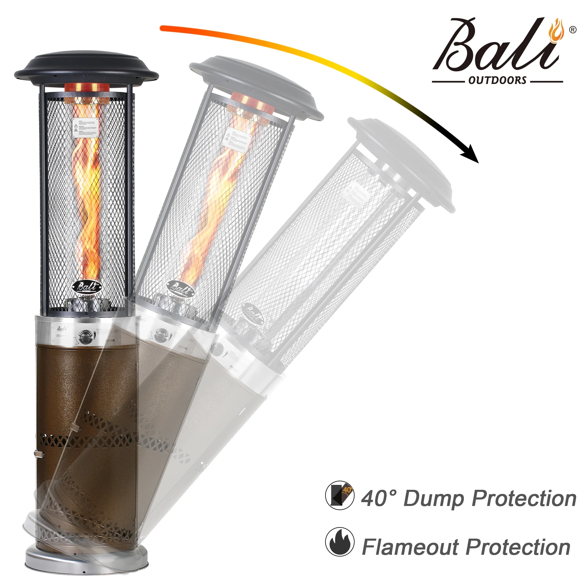 BALI OUTDOORS Propane Patio Heater Commercial Outdoor Gas Heater for Patio