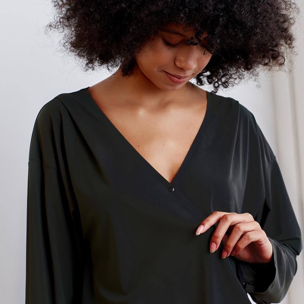 ADAY That&s A Wrap Top - Black - M