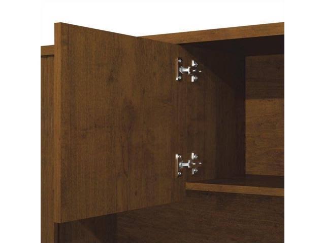 Bestar Embassy L-Shaped Workstation Kit in Tuscany Brown