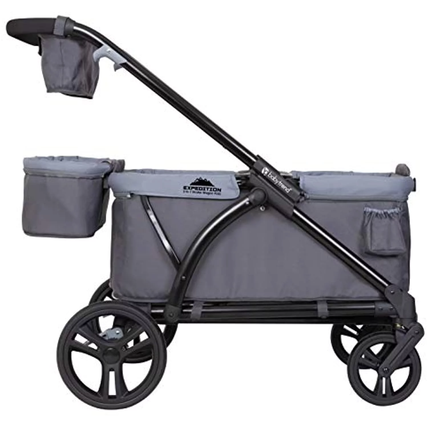 Baby Trend Expedition Wagon Stroller, Solid Print Gray - Radiant Selections