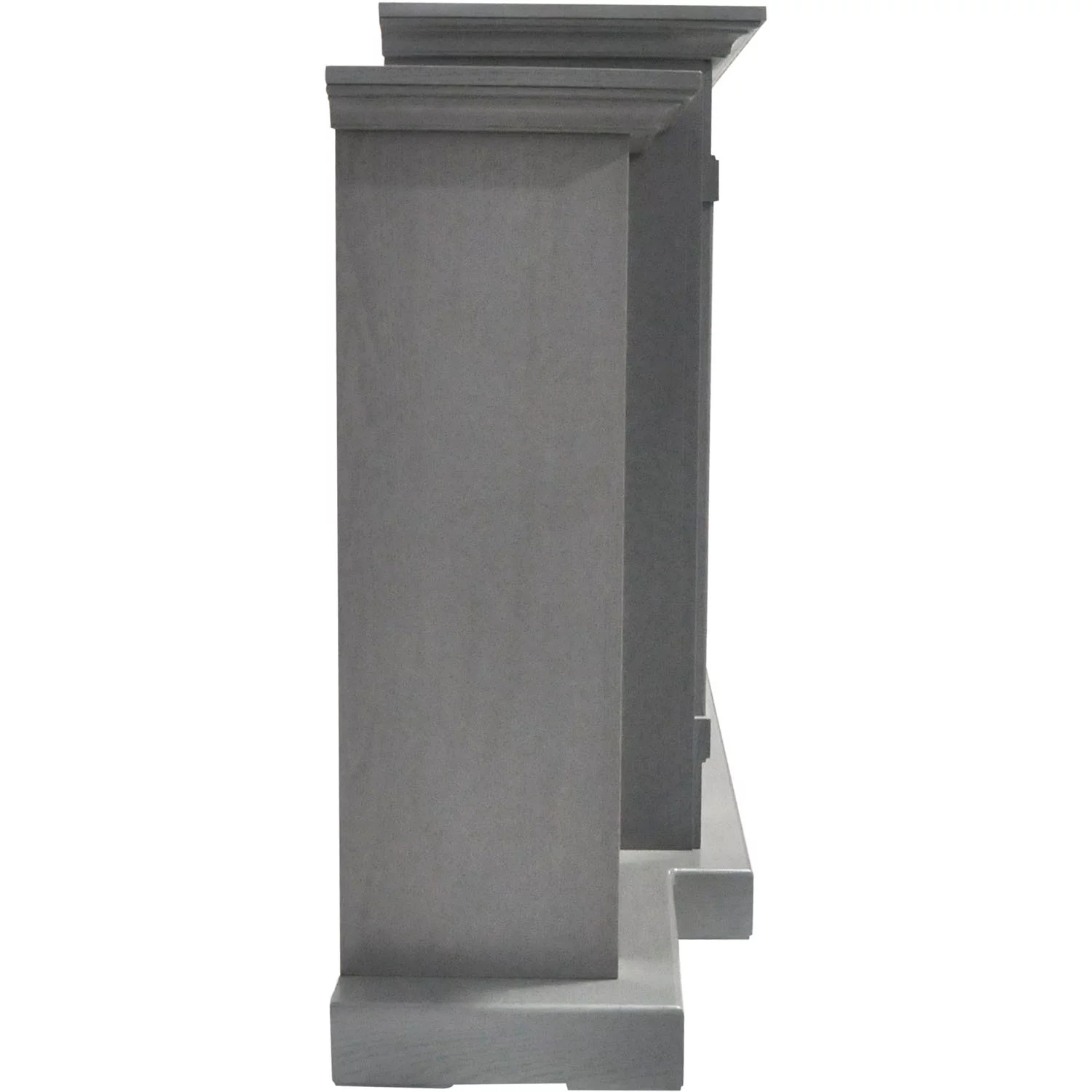 Cambridge Sanoma Electric Fireplace Heater with 72" Bookshelf Mantel plus Enhanced Log and Grate Display - Curated Treasures Market