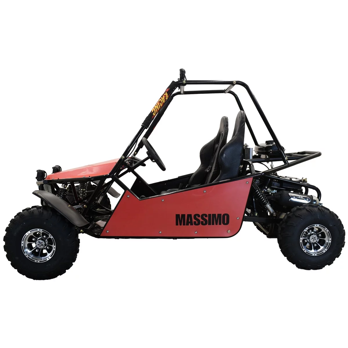 Massimo GKM 200|4 Stroke 177cc 2WD Go Kart (Red) - Curated Treasures Market