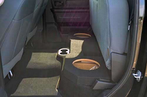 Dodge Ram Quad Crew Cab Dual 10x22 Subwoofer Enclosure Sub Box 2002-2015, Carb Compliant MDF! Don&t Buy Cheaper Non Compliant MD
