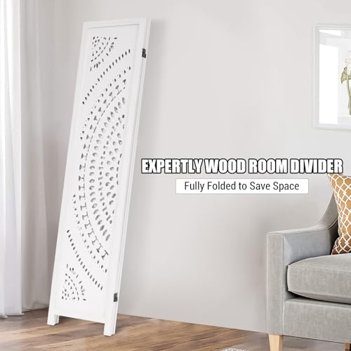 5.6FT Tall Room Divider,Japanese Room Divider 6 Panel Shoji Screen Room Dividers