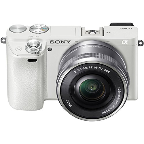 Sony Alpha a6000 Mirrorless Digital Camera with 16-50 mm Lens, 24 MP (White)