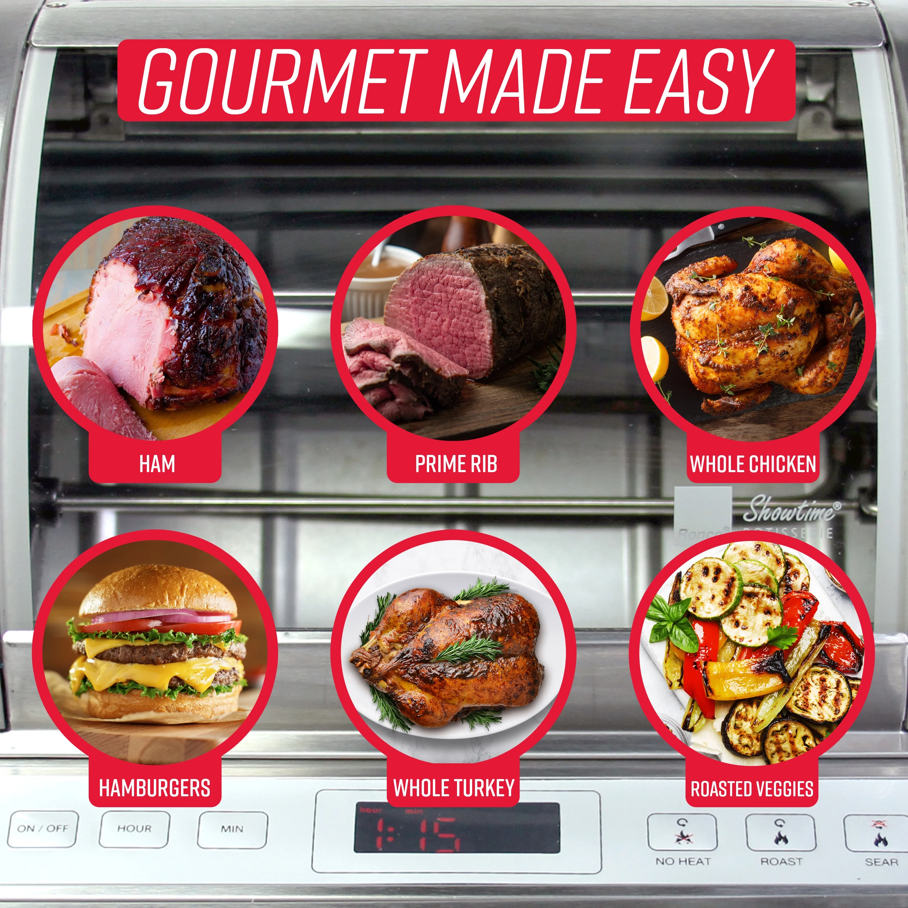 Ronco ST5250STAIN EZ-Store Rotisserie, Stainless