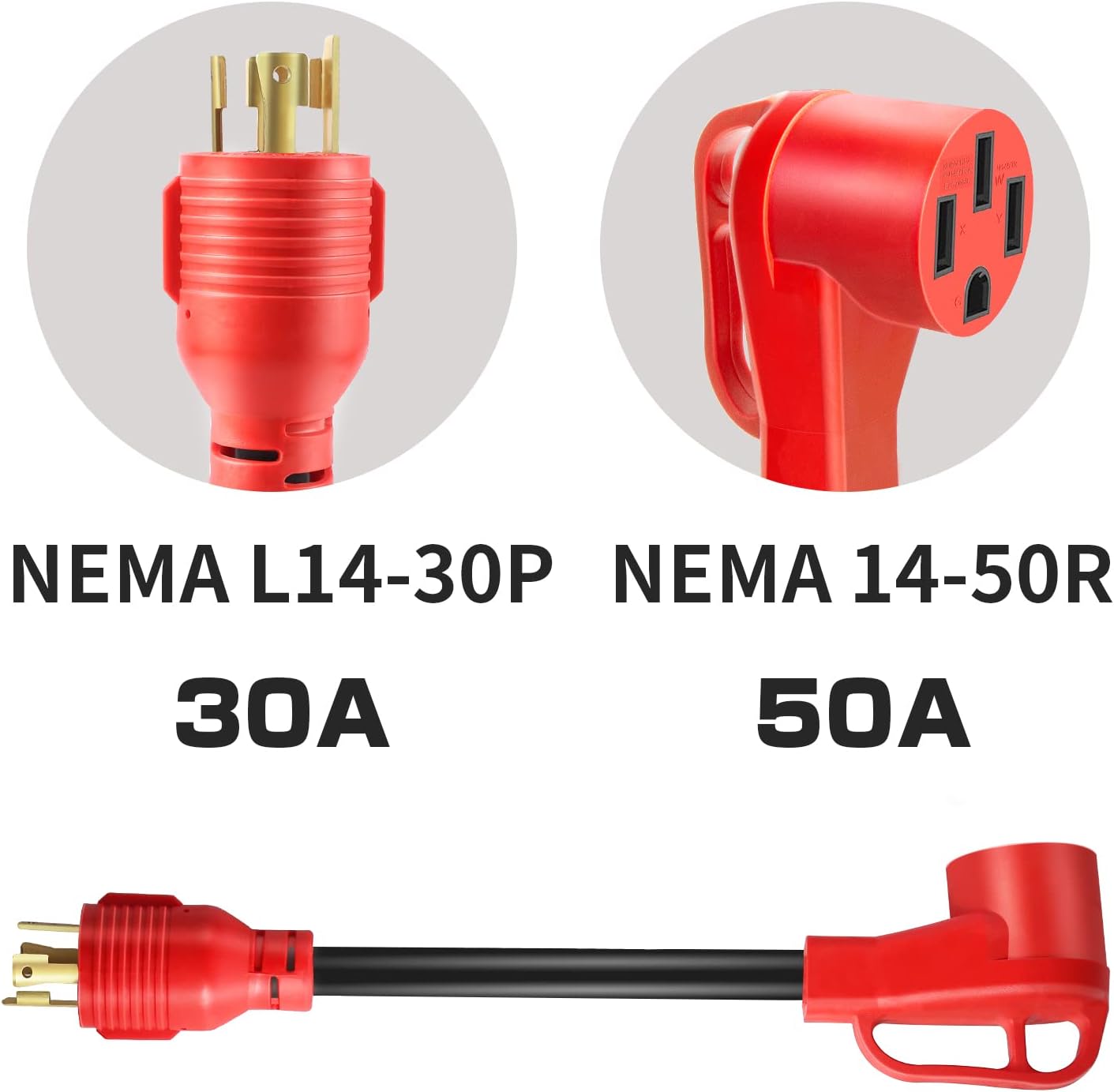 Bslite L14-30P Twist Lock Male to 14-50R Female