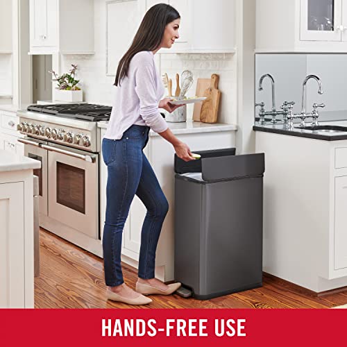 Rubbermaid Stainless Steel Kitchen Trash Can with Lid