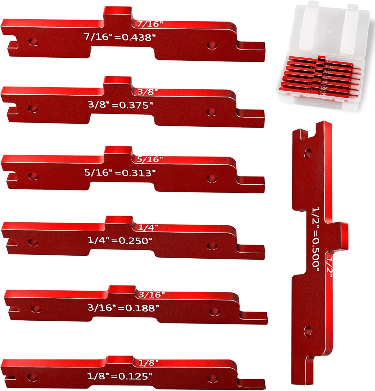 Router Table Precision Setup Blocks - Aluminum Setup Blocks Tables Set Up Bars,To Set With More Saw Table Height Bits And Fence Distance