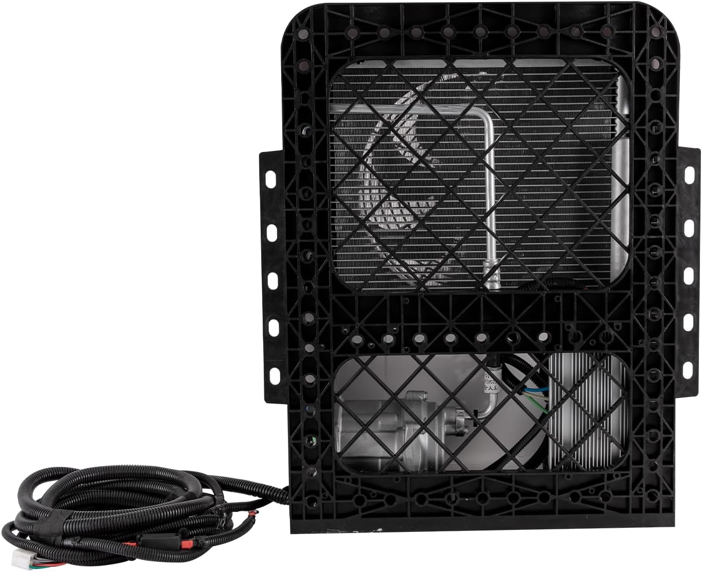 12V Universal Truck Parking Air Conditioner Unit DC Fast Cooling,Truck Air Conditioner Camper A/C Unit 6 Hours Using 6800 BTU For RV,Truck,Farm Car