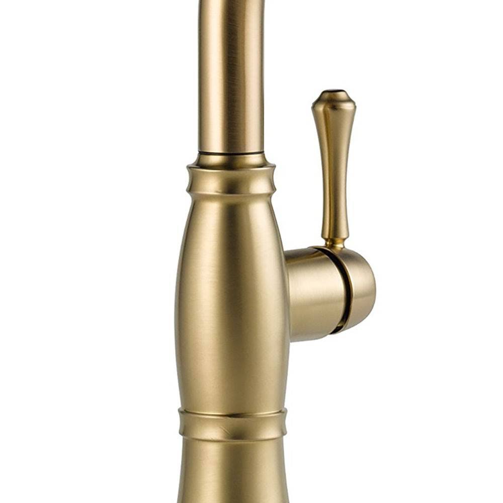 Delta 9197-CZ-DST Cassidy Single Handle Pull Down Kitchen Faucet - Champagne Bronze