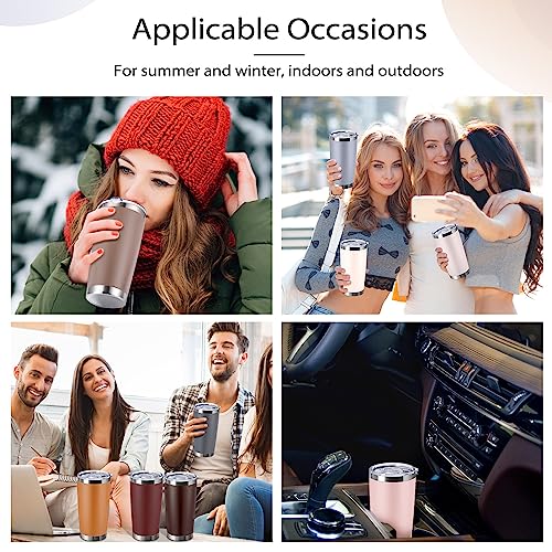 Sieral 36 Packs Stainless Steel Tumbler Bulk with Lid Vacuum Double Wall Insulated Travel Coffee Mug Powder Coated Tumbler Cup for Graduation Wedding