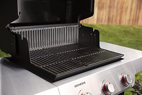Weber Genesis S-315 Liquid Propane Gas Grill for Outdoor Grilling, 3 Burners, Stainless Steel