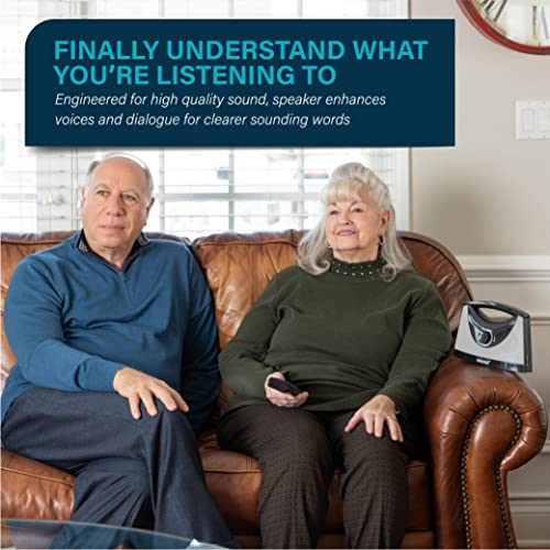 Portable Wireless Speakers for Smart TV - Ideal for TV Watching Without The Blaring Volume - Designed for Hard of Hearing, Elderly, and Seniors