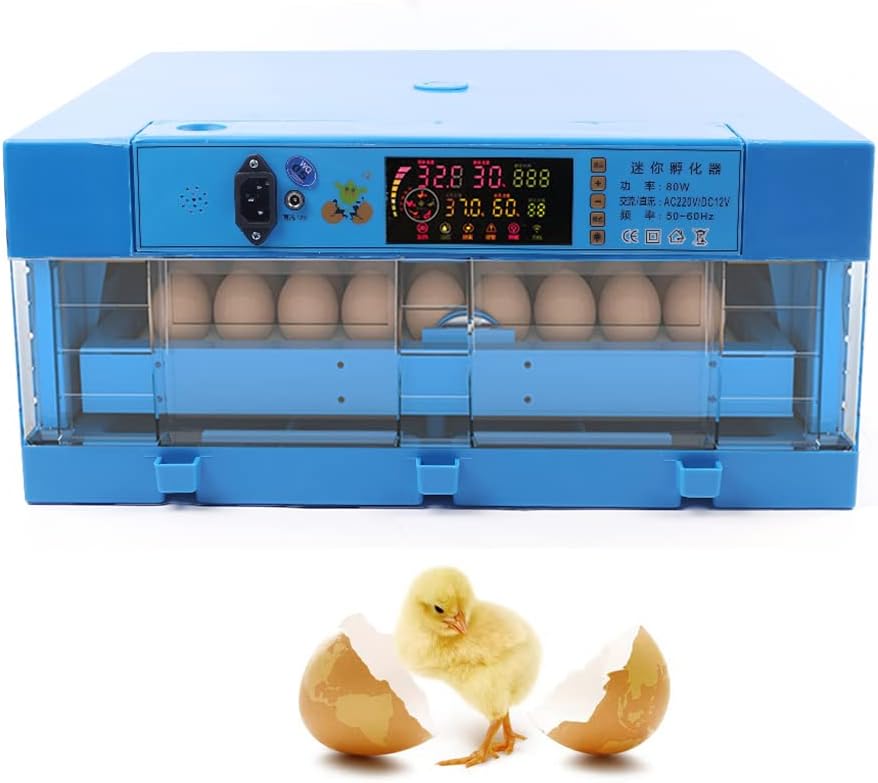 Egg Hatching Incubator 64 Eggs Automatic Egg Incubator Fully Automatic Digital Poultry Brooding Machine
