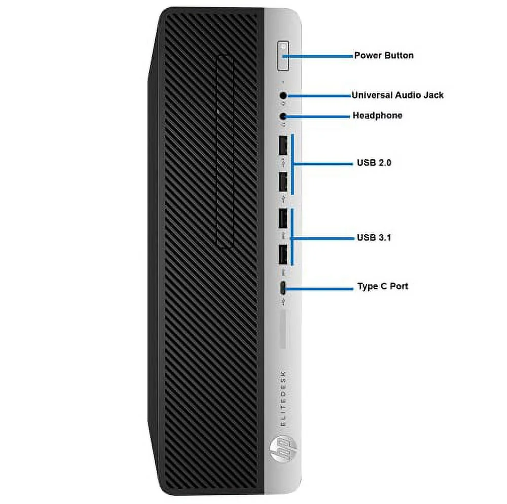 HP 600 G3 Small Form Computer Desktop PC, Intel Core i5-6500 3.20GHz Processor, 16GB DDR4 Ram, 256GB NVMe Solid State Drive, HDMI, WiFi & Bluetooth