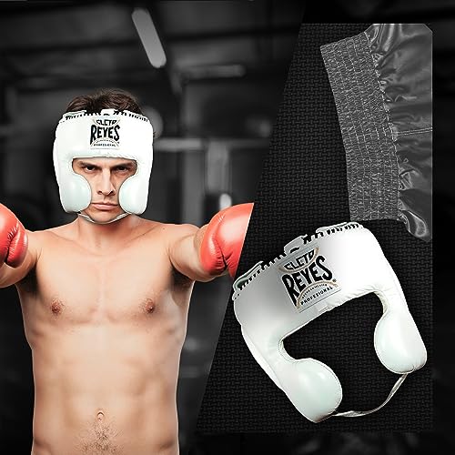 CLETO REYES Boxing Headgear with Cheek Protection for Men and Women, Protective Head Guard Face Saver, Sparring Fighting
