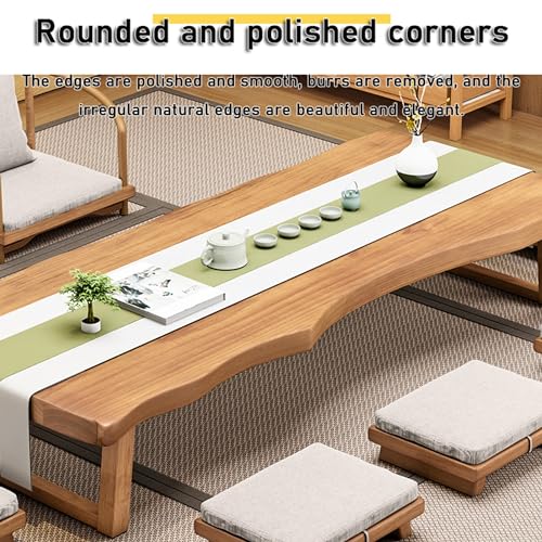 Japanese Tatami Tea Coffee Table, Low Table, Dining Table, Study Table, Small Desk, for Sitting On The Floor Bedroom Bay Window Tea Room(Color:Table
