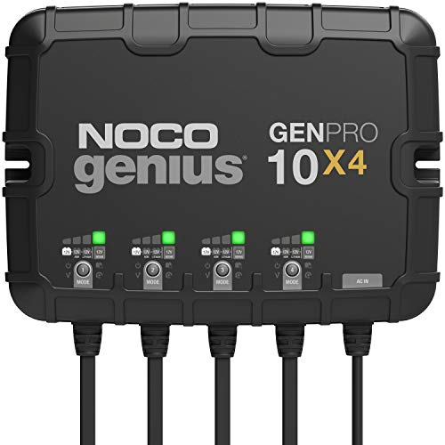 NOCO Genius GENPRO10X4: 4-Bank, 40A Onboard Battery Charger - 10A Per Bank