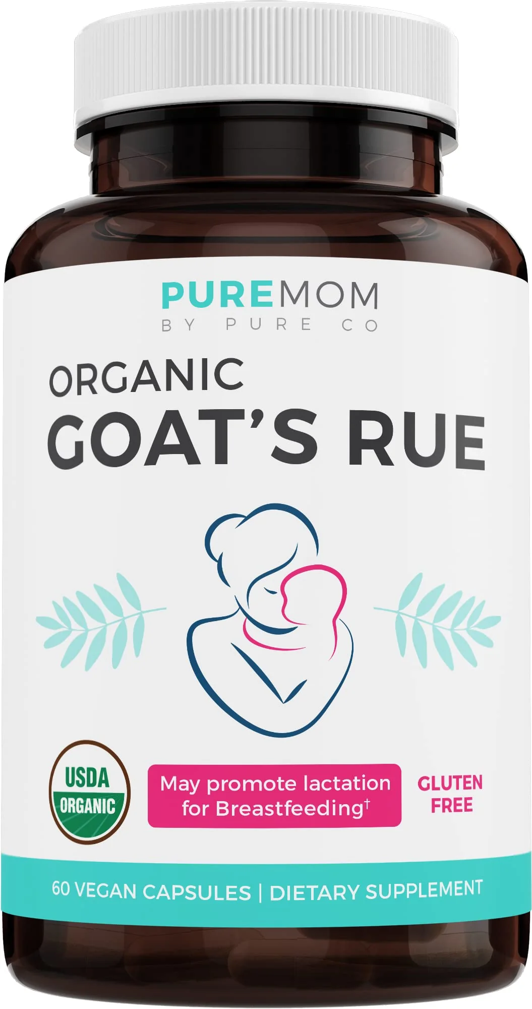 USDA Organic Goat's Rue - Increase Milk Supply for Breastfeeding & Herbal Lactation Support - Aid for Mothers
