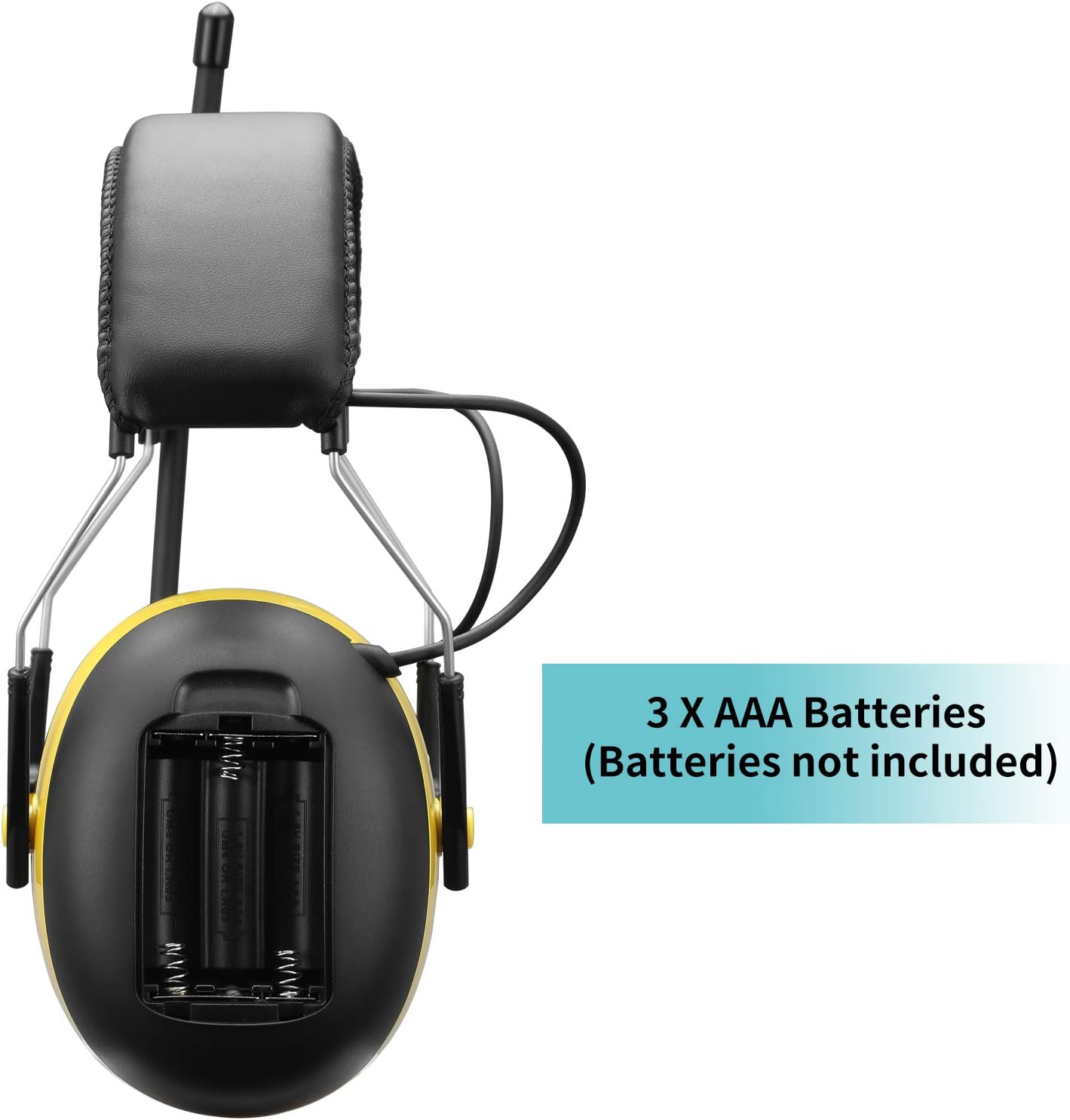 Smoostart Am/Fm Radio Hearing Protector, Noise Reduction Safety Ear Muffs, 30db Noise Cancelling Ear Protection with Digital Display for Mowing