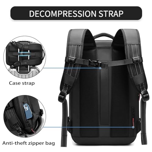 Vacuum Backpack Travel Commercial, Water Resistant, Anti Theft Backpack with Vacuum Seal