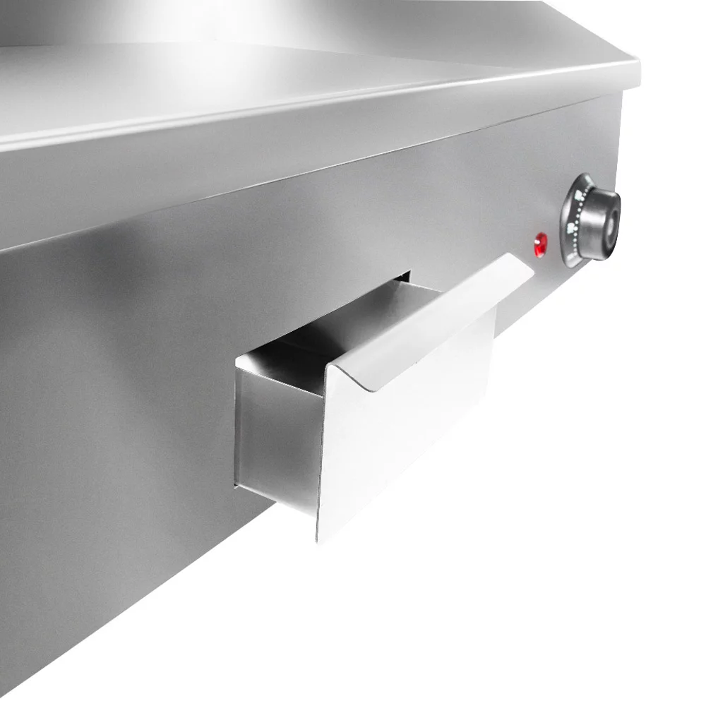 GorillaRock Flat Top Griddle | Teppanyaki Grill with Single Thermostat | Commercial Griddle | 21.50 x 16.00 | 110V