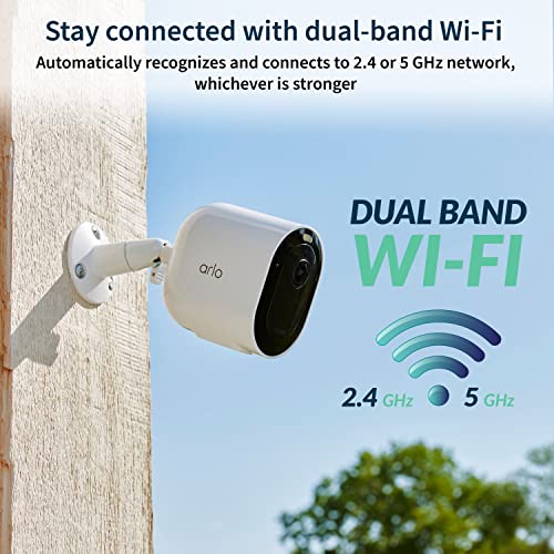 Arlo Pro 5S Spotlight Security Camera 2K HDR | Outdoor | Wireless | Dual-Band Wi-Fi Connects to Strongest Network |12X Zoom, 2-Way Audio, Siren