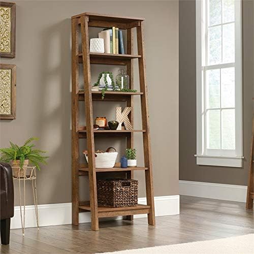 Pemberly Row 5 Shelf Bookcase in Vintage Oak