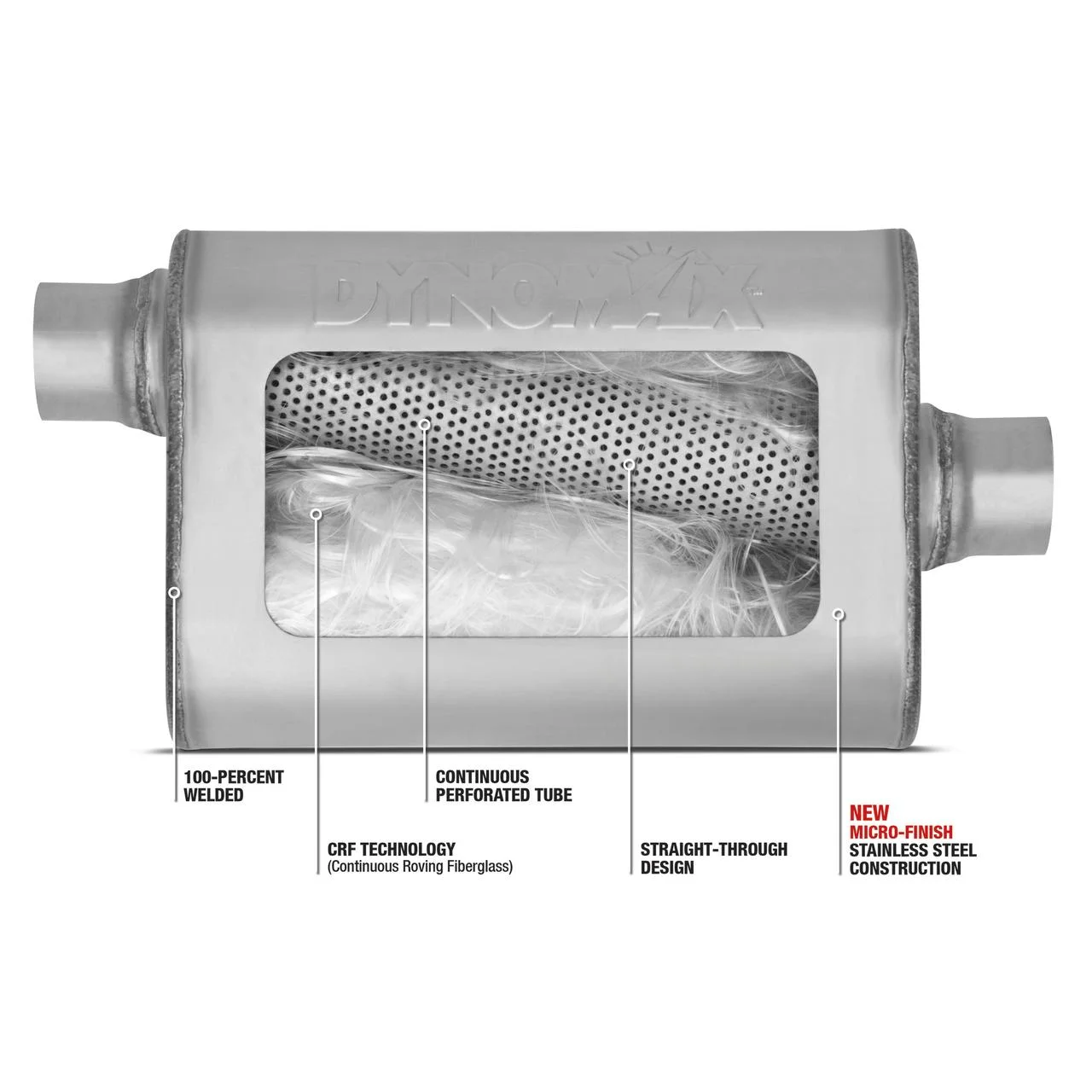 Dynomax Ultra Flo 17514 Exhaust Muffler