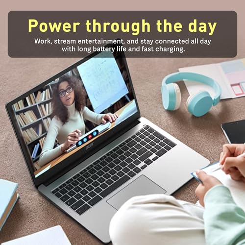 Acer Chromebook 315 Laptop | Intel Celeron N4500 | 15.6" Full HD IPS Display | Intel UHD Graphics | 4GB LPDDR4X | 64GB eMMC | Intel Wi-Fi 6 | DTS