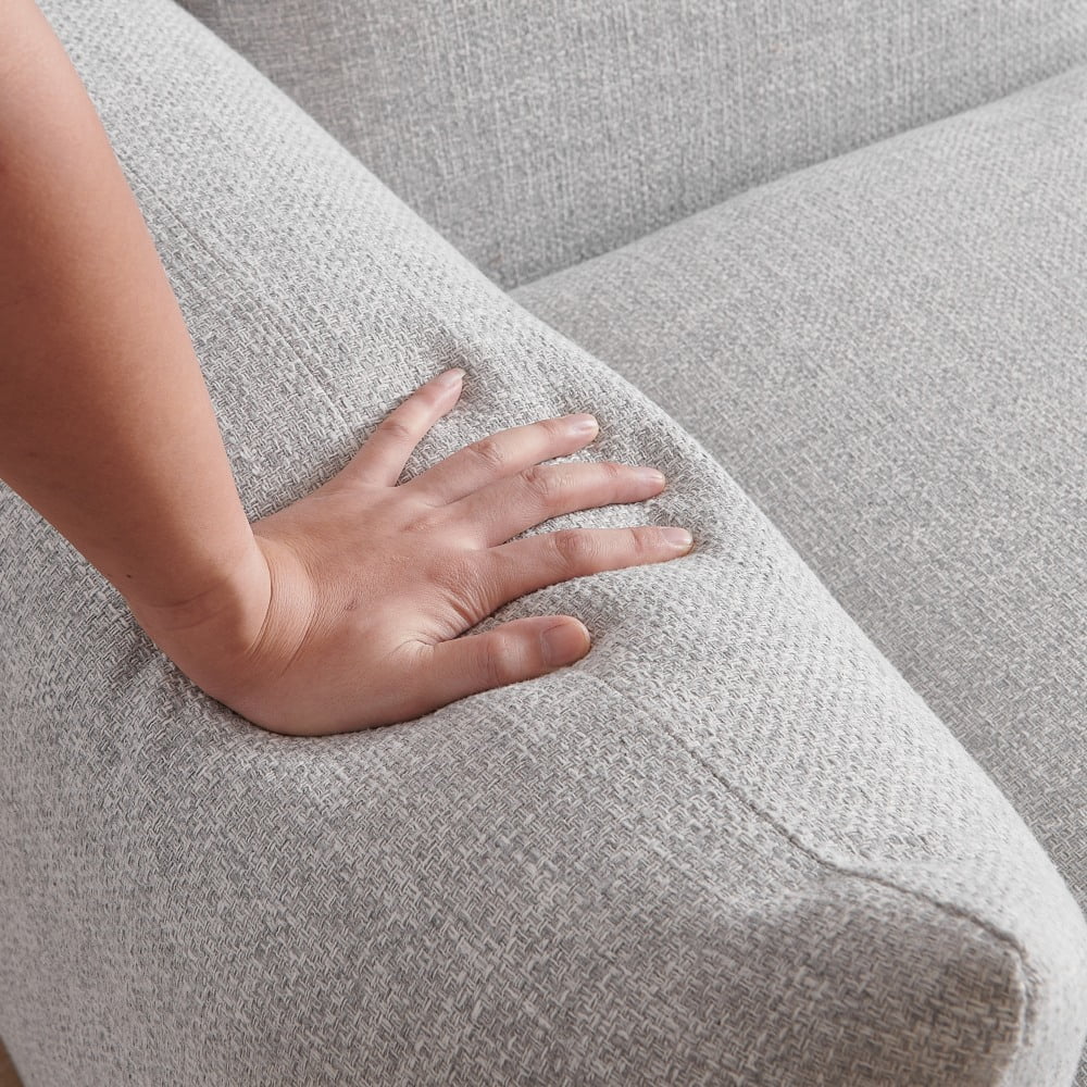 Upholstery Sofa Modern Sectional Couch L Shape 4 pieces for Living Room Bedroom Apartment Gray