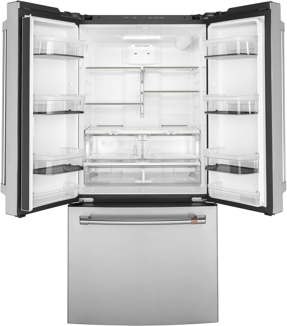 Cafe CWE19SP2NS1 18.6 cu. ft. French Door Refrigerator in Stainless Steel, Counter Depth and ENERGY STAR