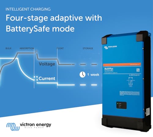 Victron Energy MultiPlus Pure Sine Wave Inverter Charger for 80 amp Battery, 2000VA 12-Volt