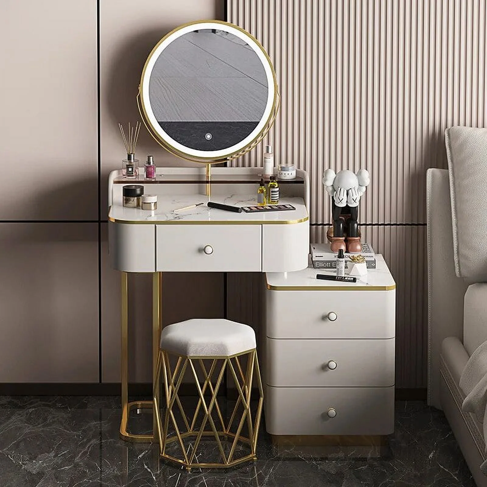 Multifunctional Storage Cabinet Bedroom Dressing Table Furniture Bedroom Dressers Dressers Tocador Maquillaje Home Furniture