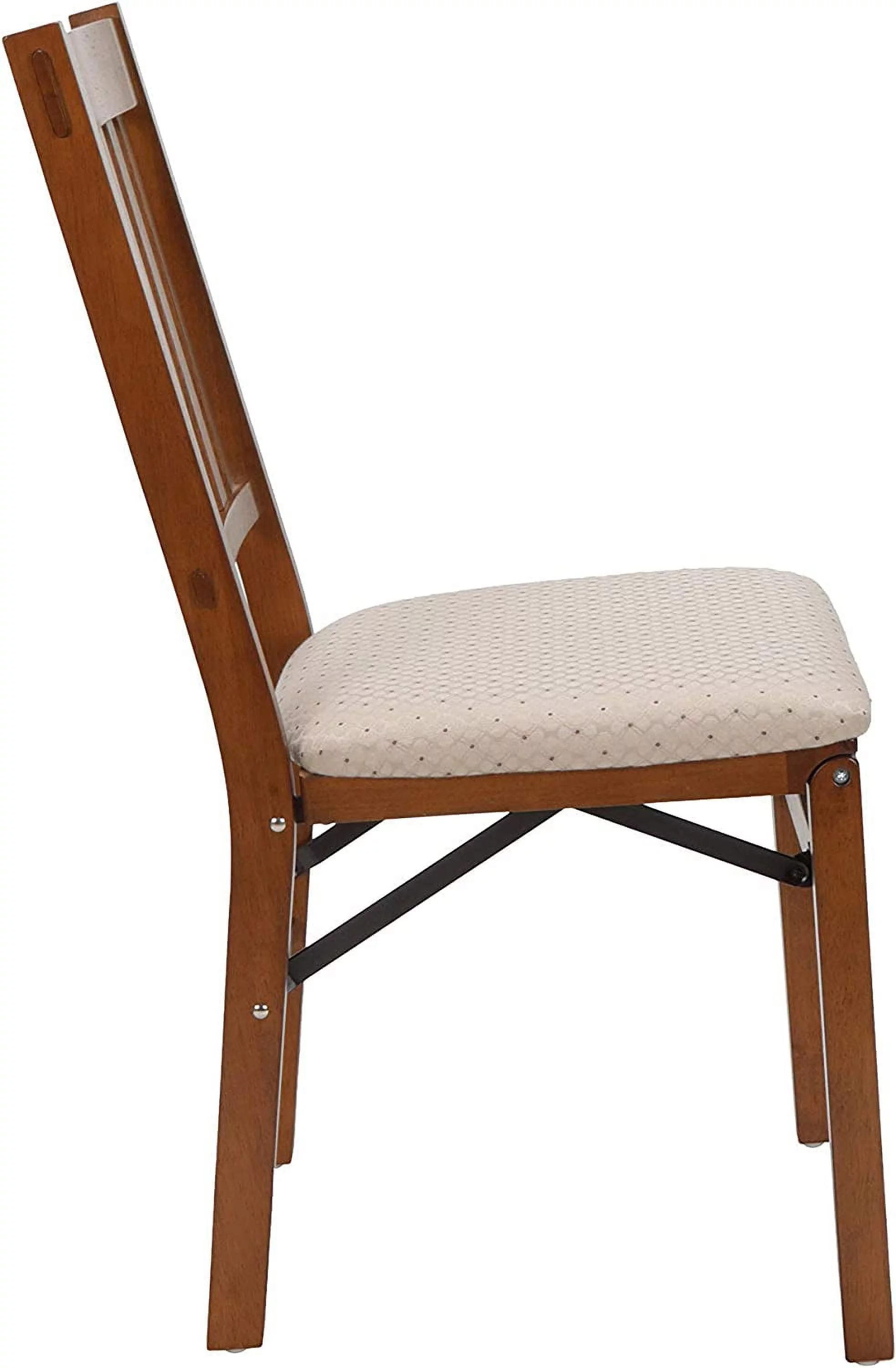 LIHONG STAKMORE Arts and Craft Folding Chair Fruitwood Finish, (Set of 2) , 22.5 in x 17 in x 35.5 in