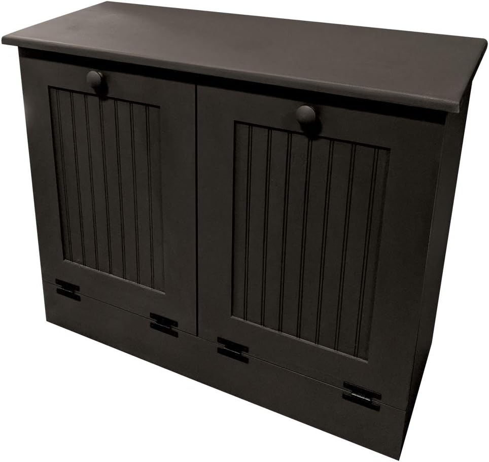 Sawdust City Double Tilt Out Wooden Trash Cabinet (Old Sage)