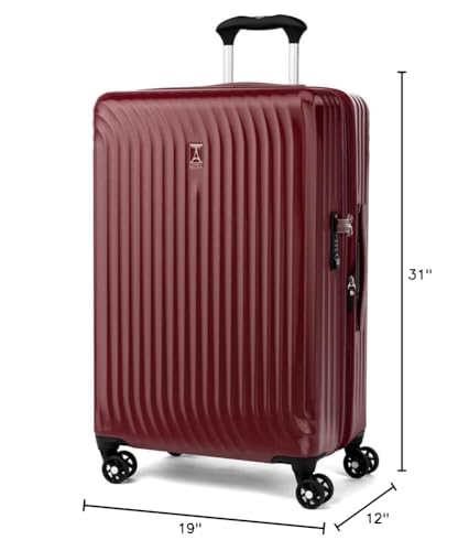 Travelpro Maxlite Air Hardside Expandable Carry on Luggage, 8 Spinner Wheels, Lightweight Hard Shell Polycarbonate Suitcase, Shadow Grey