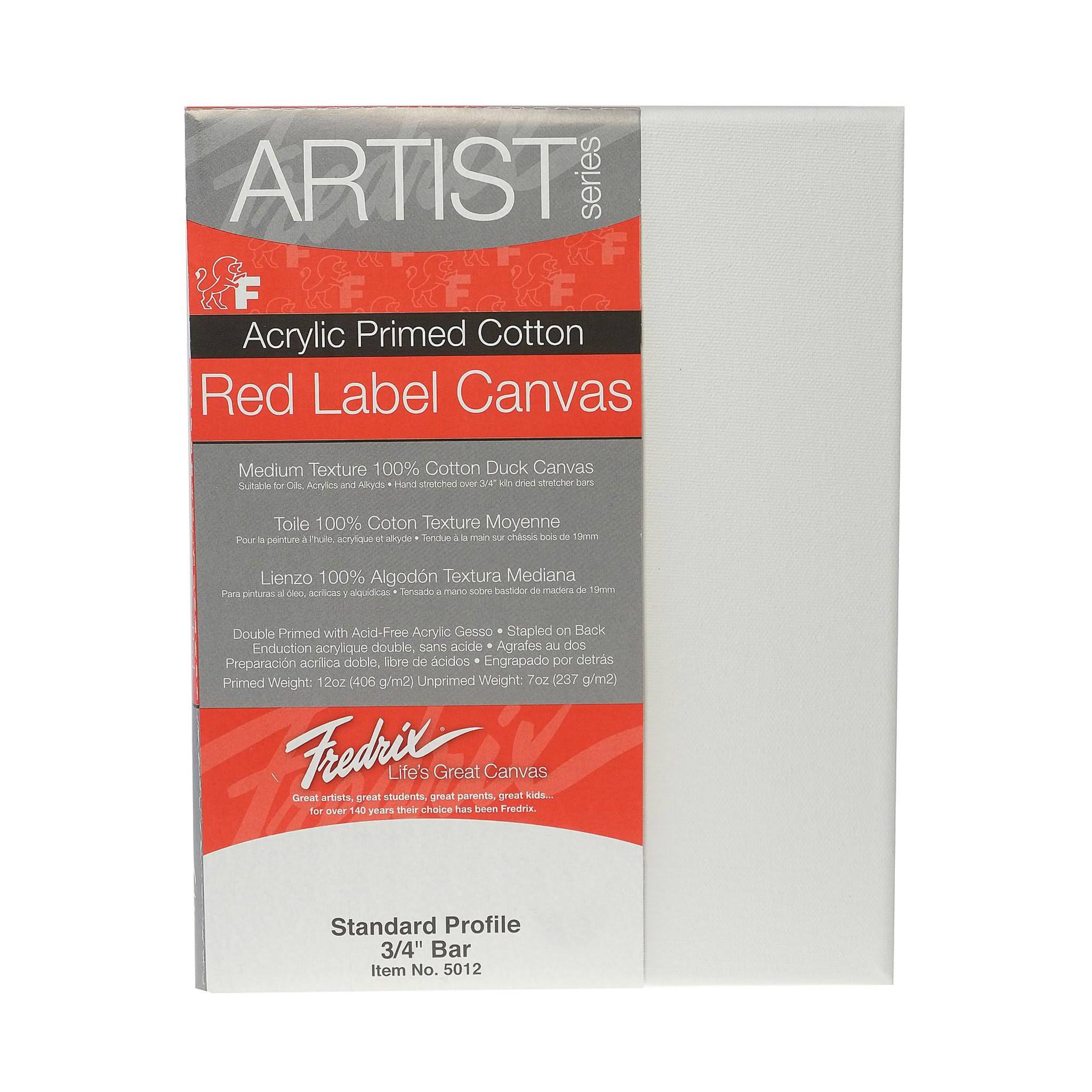 Fredrix Artist Series Red Label Stretched Canvas 36x48
