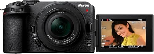 Nikon Z 30 Compact and Lightweight Mirrorless Camera with NIKKOR 16-50mm Lens with Creator's Kit