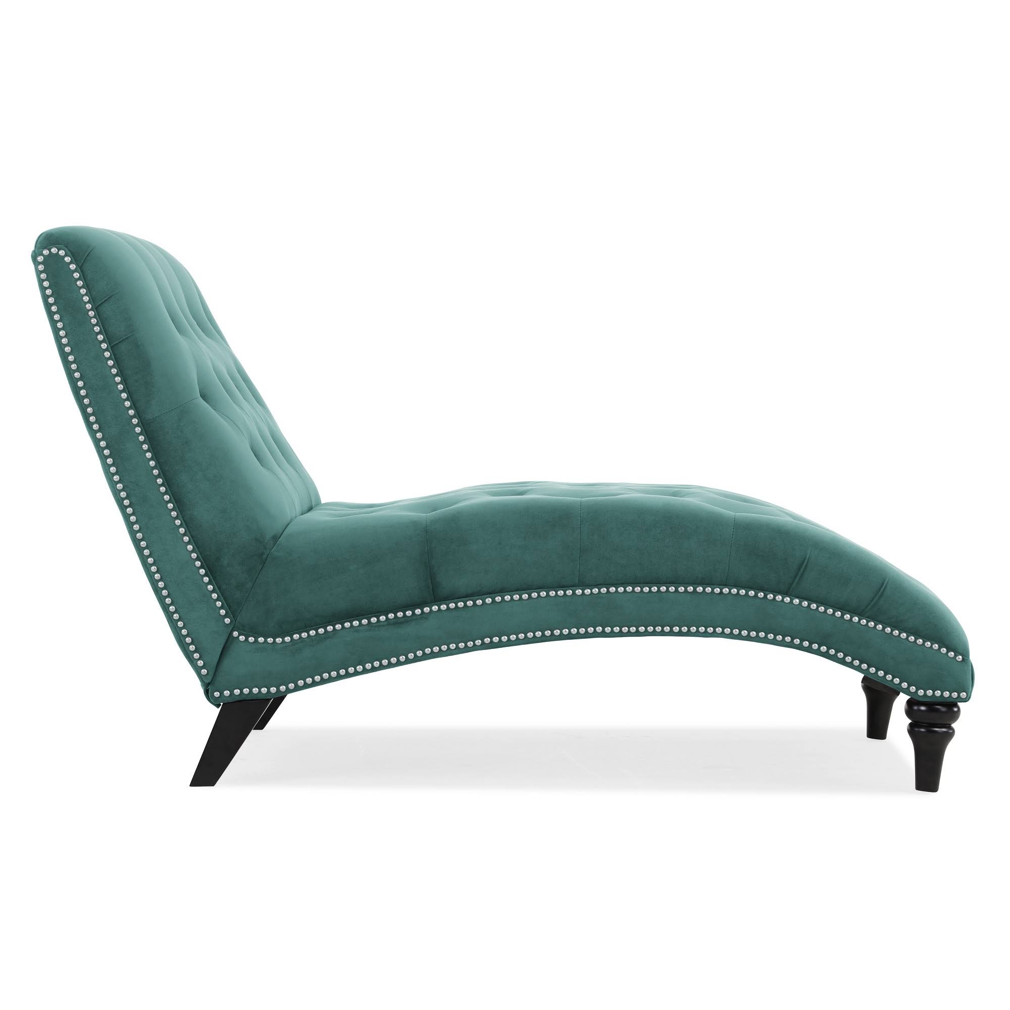 Cara Snuggler Chaise - Turquoise Blue - Handy Living