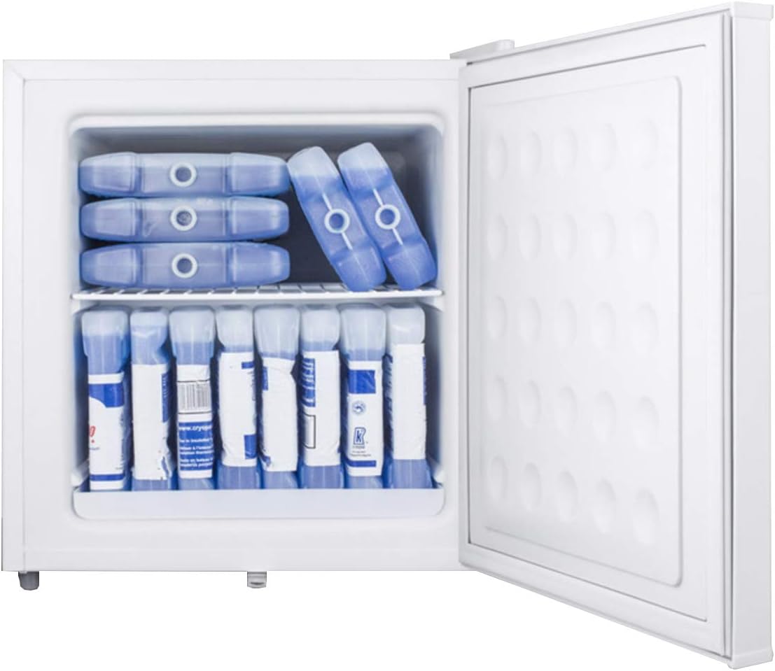 Summit AccuCold FS24L 19" Upright Freezer with 1.4 cu. ft. Capacity, Factory Installed Lock, Manual Defrost