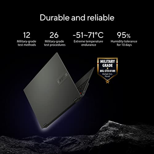 ASUS Vivobook 16 Flip Laptop, Copilot+ PC, 16” OLED 3K 120Hz Touch Display, Intel® Core™ Ultra 7 256V, Intel® Arc™ Graphics, 16GB Memory, 512GB SSD