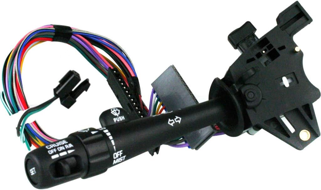 For Buick Century Turn Signal Switch 1997-2005 | Standard Dimmer | 3 Male Connector | Female Terminal | Cruise Control | Wiper & Windshield |