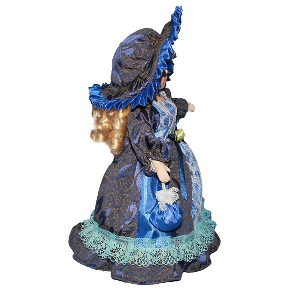 Antique Elegant Porcelain Girl for Doll Standing Figurines Handicraft Beautifully Dolls Christmas Gift Exquisite Present
