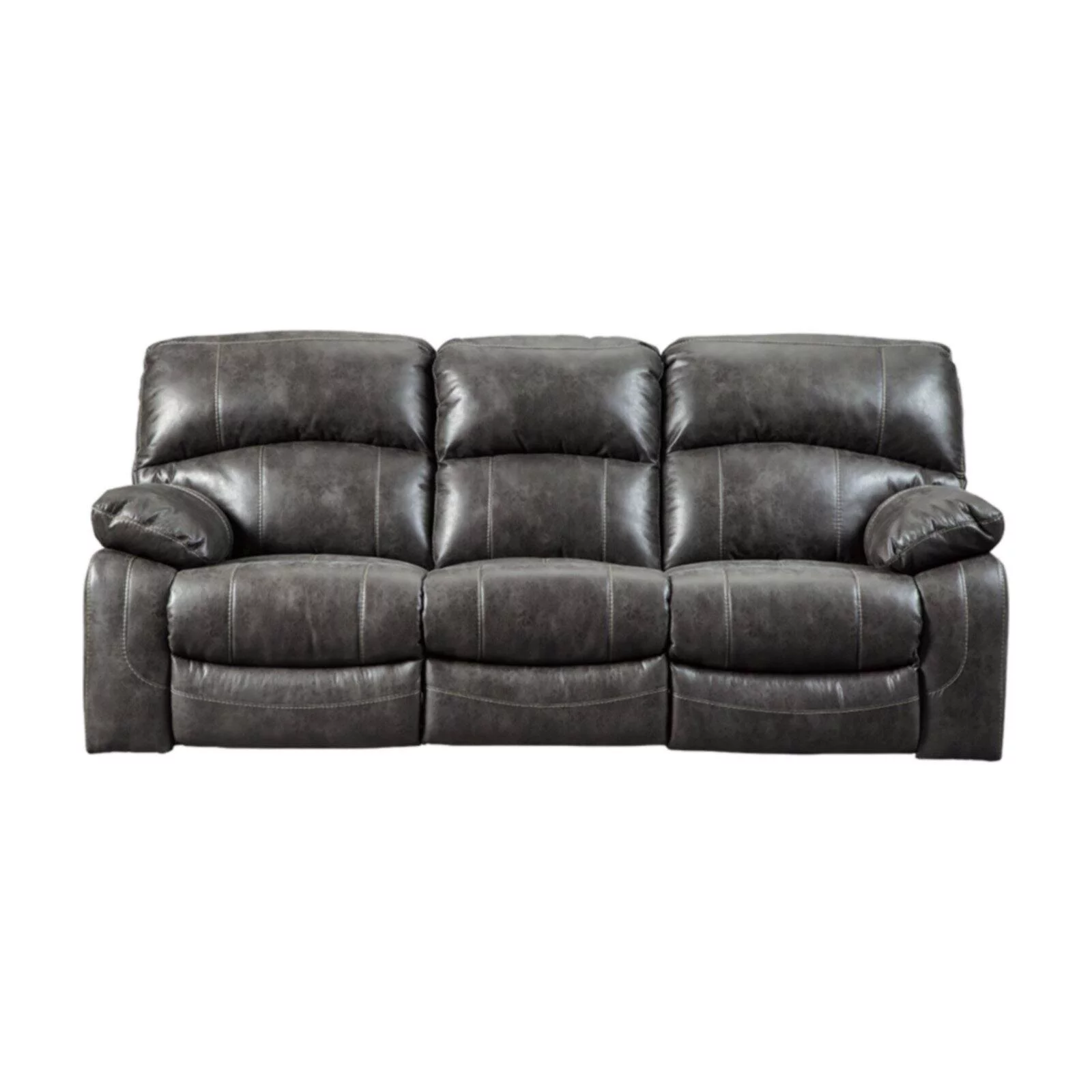 Signature Design by Ashley Dunwell Power Reclining Sofa in Steel