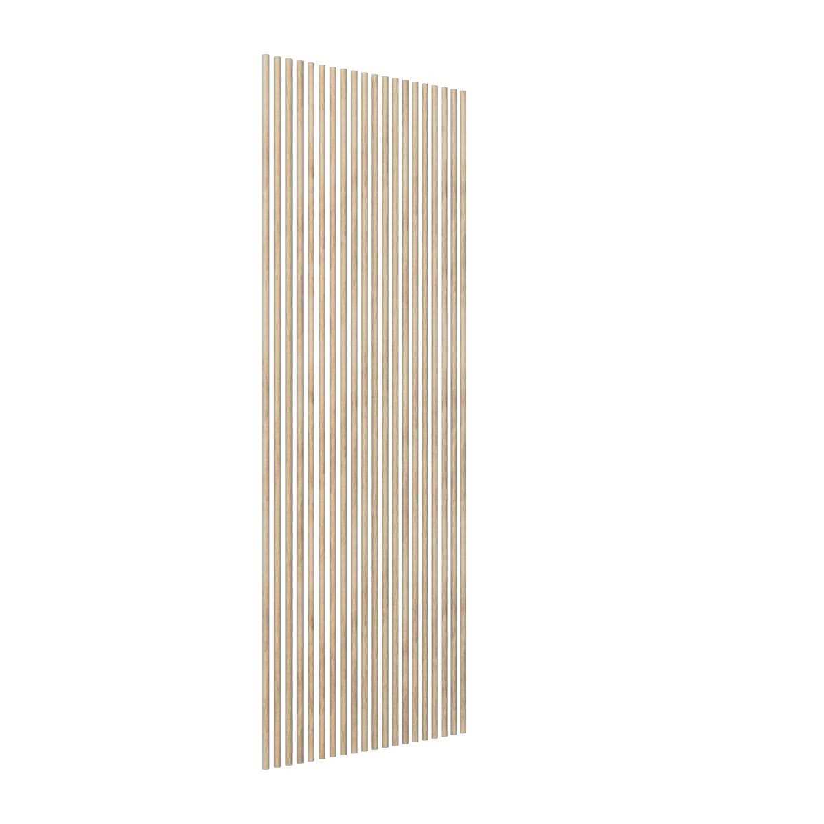 Ekena Millwork Heritage Premier Half Round Stain Grade Solid Hardwood Adjustable Slat Wall Kit w/ 1W x 94 1/2H Slats