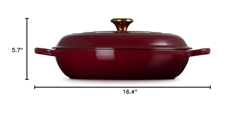Le Creuset Enameled Cast Iron Signature Braiser, 3.5 qt., Marseille