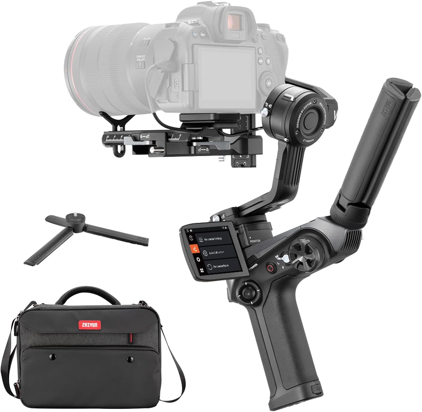 ZHIYUN Weebill 2 SE, 3-Axis Handheld Gimbal Stabilizer for DSLR Mirrorless Cameras for Sony Nikon Canon Panasonic Lumix BMPPC 6K, Double Tripod
