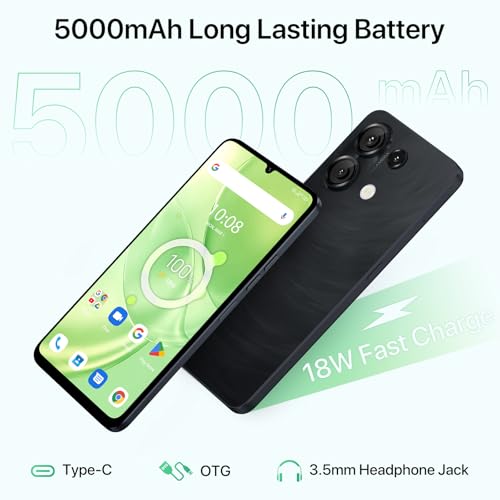 UMIDIGI G9 5G Cell Phone, Android 14 Unlocked Phones, 12(6+6) GB +128GB/1TB TF Expand, 5G Dual SIM, 50MP Camera, 6.75" HD+ 90Hz Display